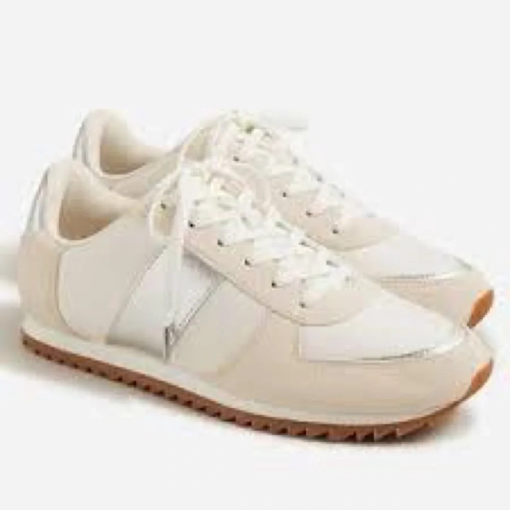 J. Crew - sneaker trainers metallic colorblock Metallic Silver - Size 9